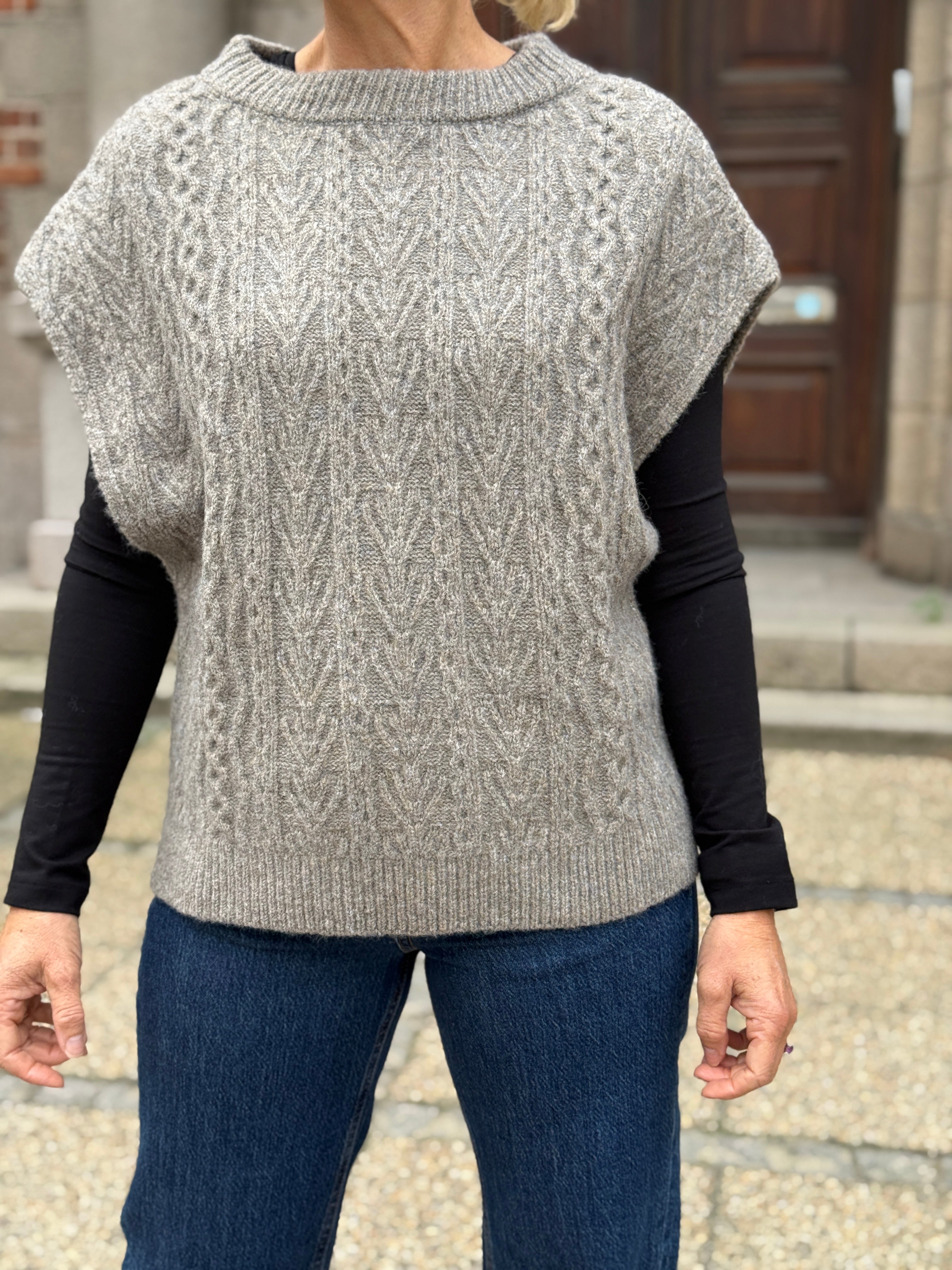 PCNOSIE Poncho - Fossil